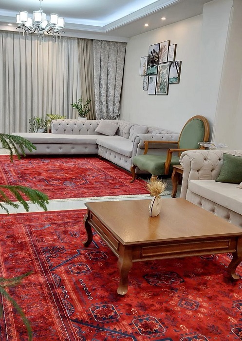 فرش 1200 شانه طرح ریزماهی
